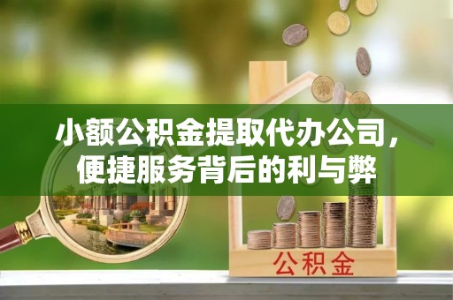 管理小额公积金提取代办公司，便捷服务背后的利与弊