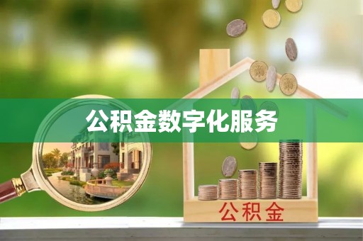 管理公积金数字化服务