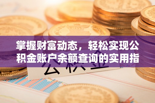 管理掌握财富动态，轻松实现公积金账户余额查询的实用指南
