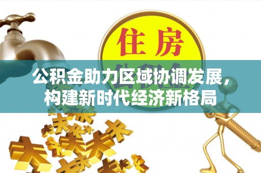 管理公积金助力区域协调发展，构建新时代经济新格局