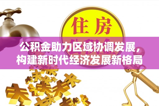 管理公积金助力区域协调发展，构建新时代经济发展新格局