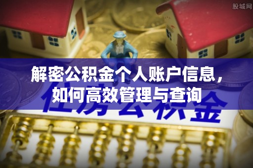 管理解密公积金个人账户信息，如何高效管理与查询