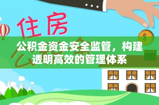 管理公积金资金安全监管，构建透明高效的管理体系