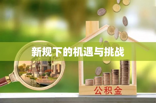 管理新规下的机遇与挑战