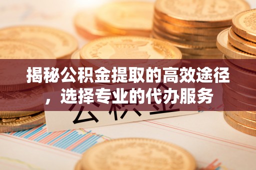 管理揭秘公积金提取的高效途径，选择专业的代办服务
