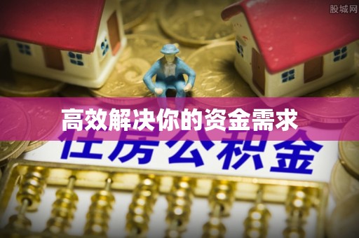 管理高效解决你的资金需求