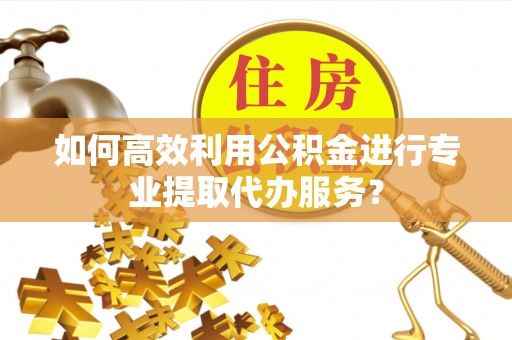 管理如何高效利用公积金进行专业提取代办服务？
